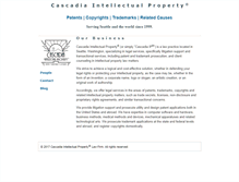 Tablet Screenshot of cascadiaip.com